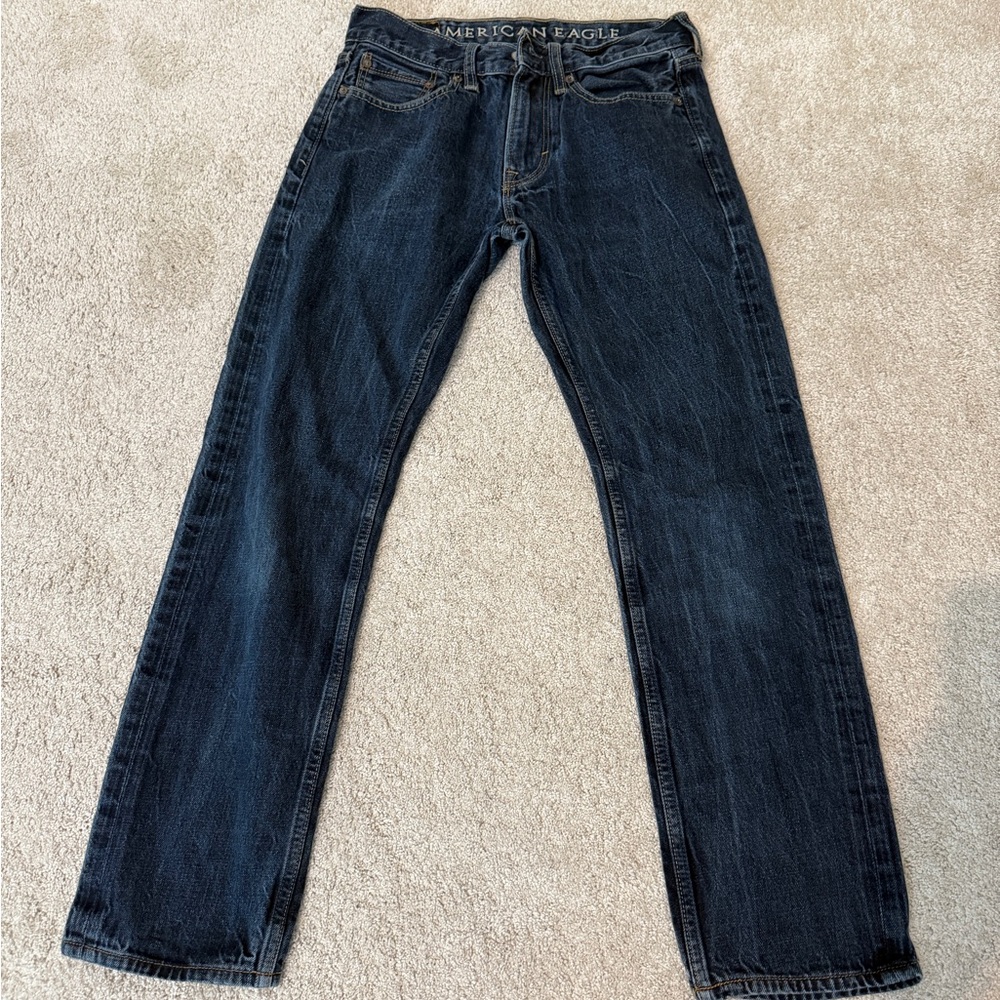 American Eagle Outfitters Men’s Classic Blue Straight Jeans